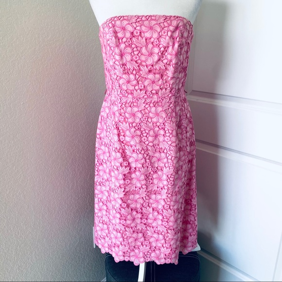 Lilly Pulitzer Sienna Phipps Kentucky Eyelet Strapless Dress